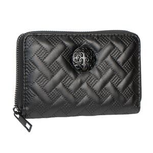 Rebecca & Rifka Basket Weave Quilt with Black Medallion Zip Indexer Wallet